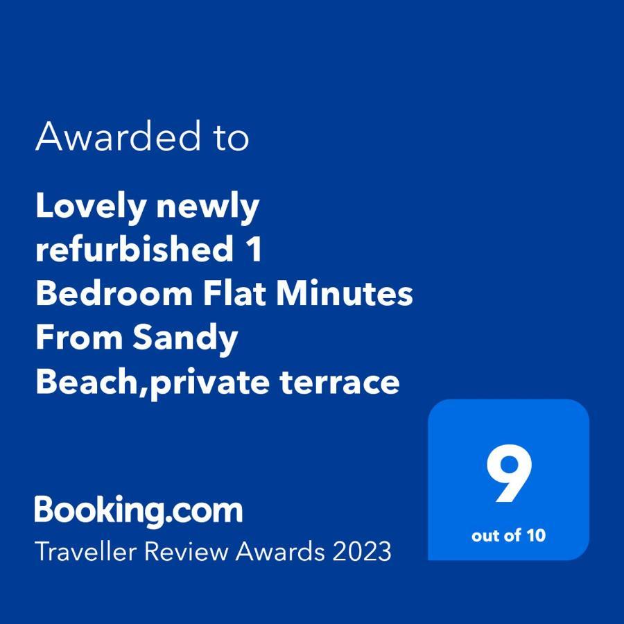 Lovely Newly Refurbished 1 Bedroom Flat Minutes From Sandy Beach,Private Terrace 科斯塔卡莱塔 外观 照片